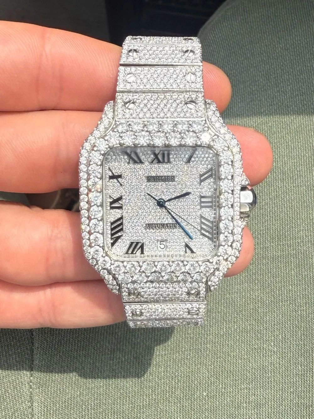 Silver-Tone Men's Cartier watch